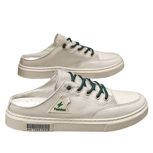 Bozhou Slippers for Men - Summer Outdoor Wear, Breathable and Anti-Odor, Lazy Person One-Piece Half Slip Casual Sports No Heel Trendy Shoes