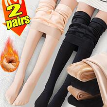 L 31364 Fleece high waist shiny pantyhose ���޸���ˮ��������