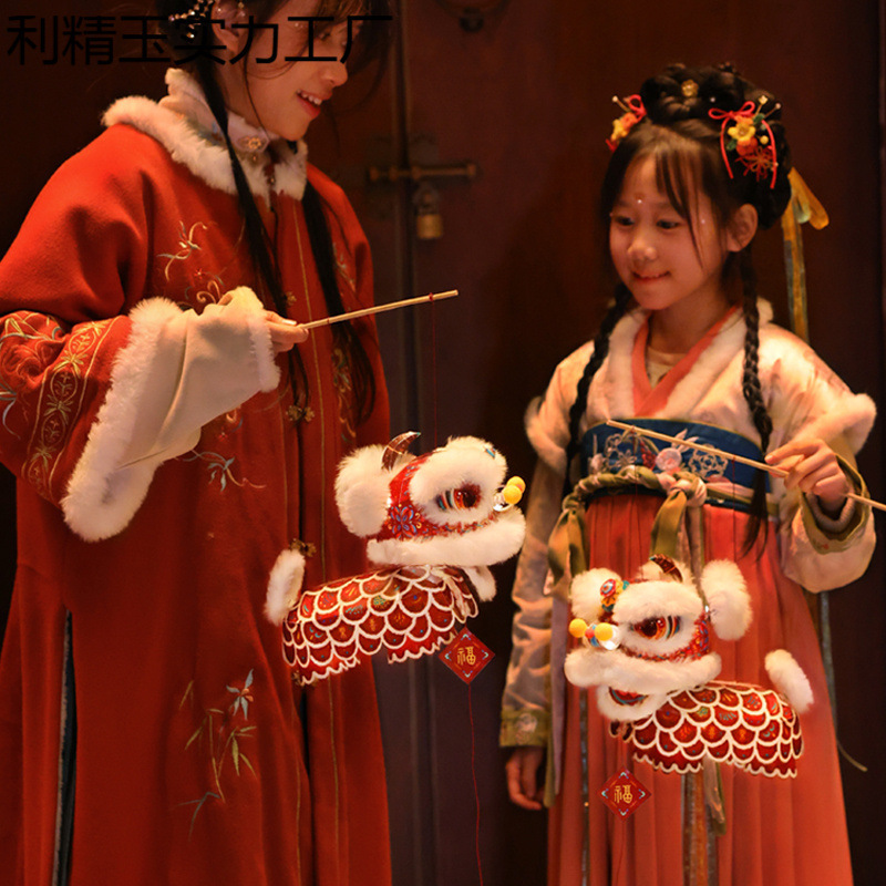 新儿童幼儿园包手工diy材料醒狮元宵节2025花灯新年灯笼非遗暖场|undefined
