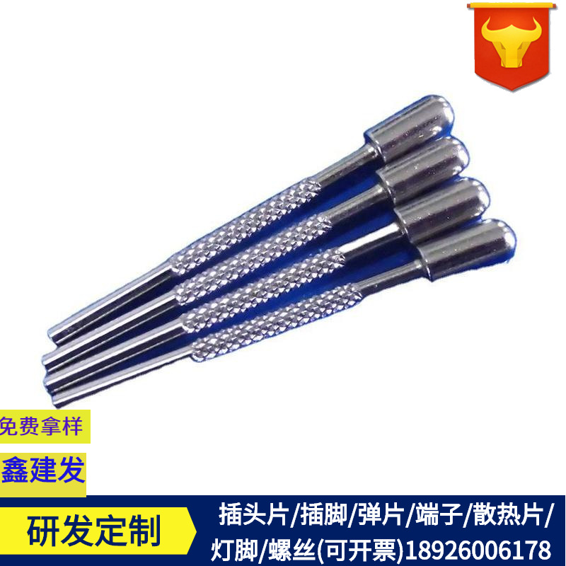 生产欧规/印度规/韩规插头片插脚 充电器五金 电源针4.0*2.0*36