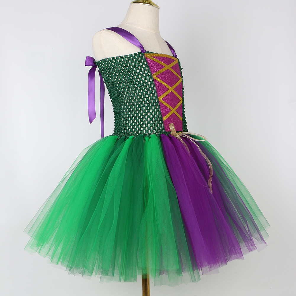 Kid's Clothing children's clothing children's Halloween witch costumes Witch is also crazy role playing mesh tulle skirt_voghion.com