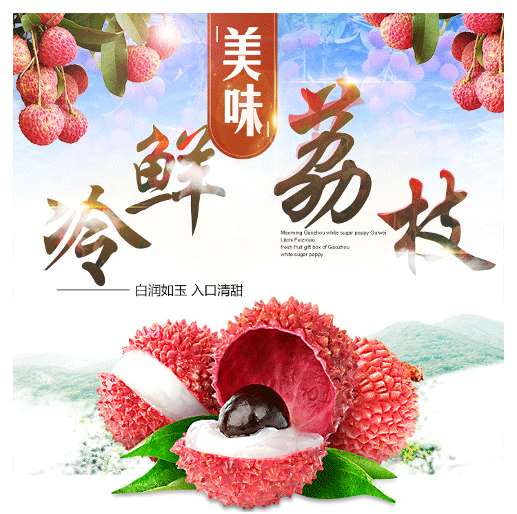 冷链包邮冷冻荔枝新鲜水果冰镇荔枝商用速冻荔枝奶茶店批发500g/-阿里巴巴