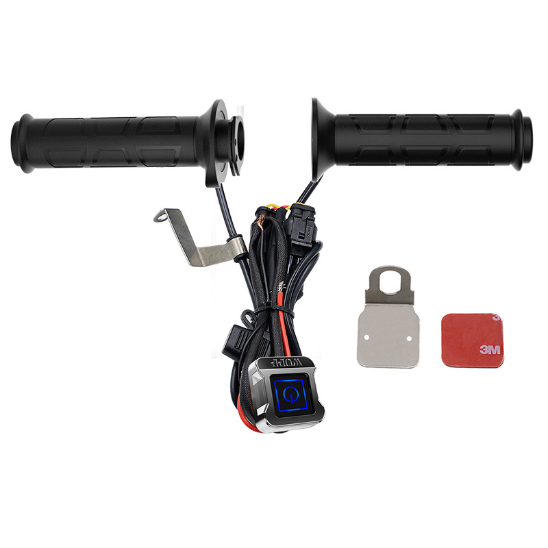 WUPP motocicleta de tres engranajes de control de temperatura inteligente de calefacción eléctrica mango Modificación de montar equipo de calefacción interruptor de aleación de aluminio