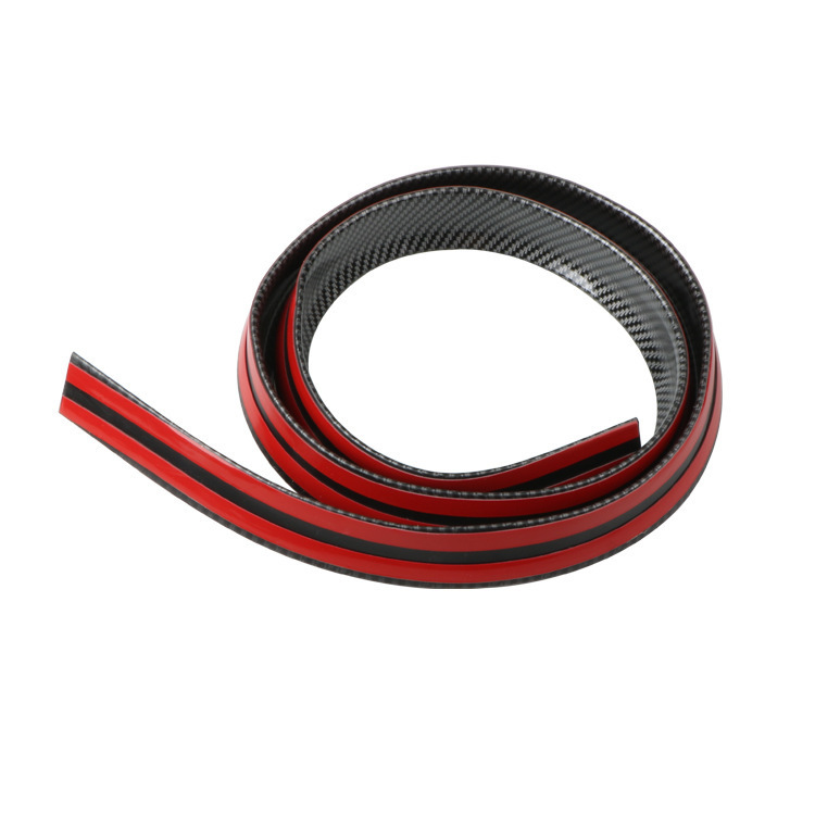 Universal Car Texture Modified No Drilling Soft 3D Carbon Fiber Spoiler Fixed Wing_voghion.com