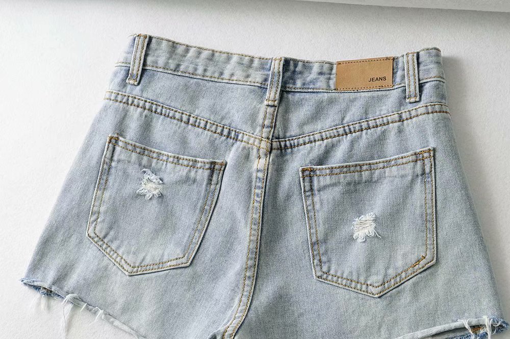 Loose Plus Size Denim Shorts NSAM54556