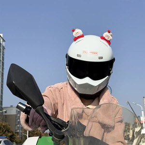 Helmet Decoration Santa Claus Ears Electric Motorcycle Ski Plush Accessories