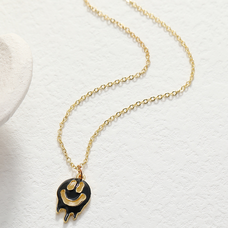 new fashion funny necklace hollow oil dripping ghost necklace