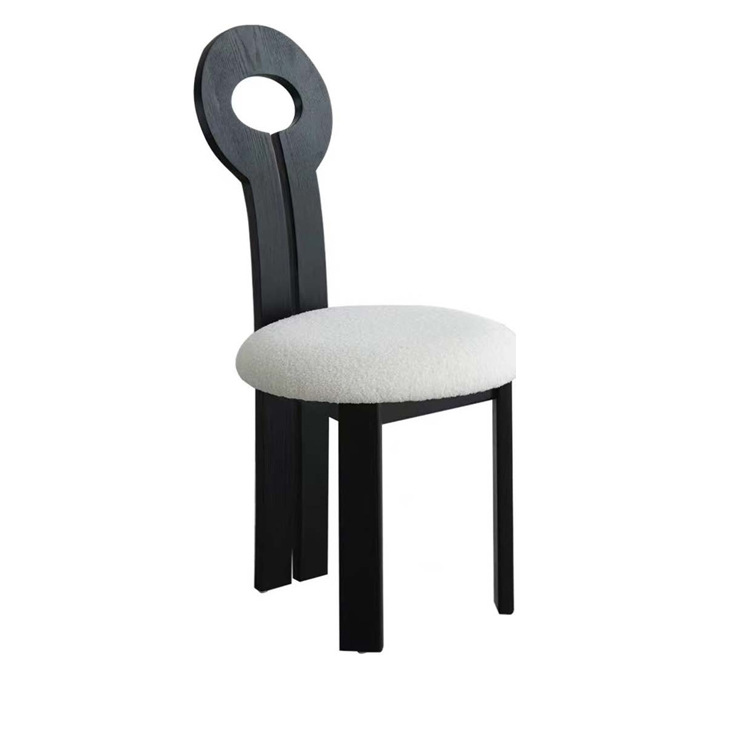 Mesa de comedor de hotel de caja de madera maciza cadena de restaurantes occidentales diseñadores de estilo antiguo asiento de tela de caña