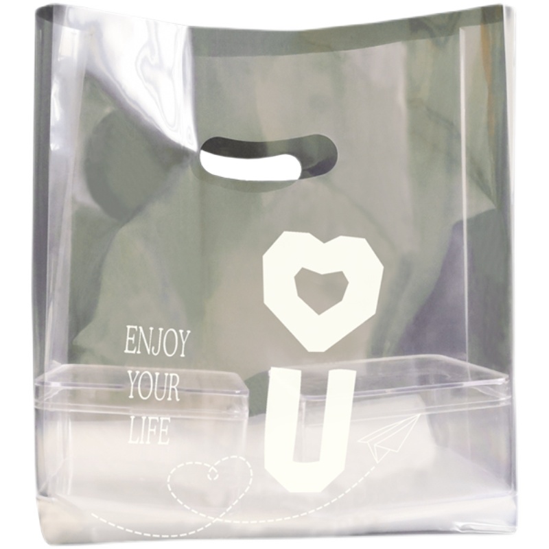 Bolsa de mano transparente para hornear bolsas de embalaje de pan, pastel, postre, bolsa de embalaje de plástico, caja de comidas