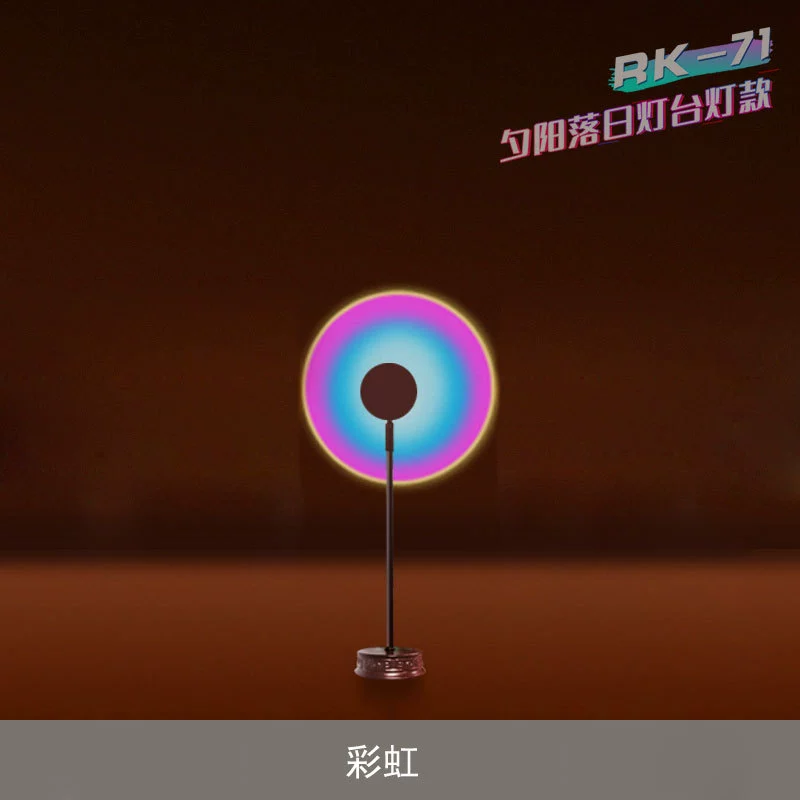 Светодиодная лампа Sunset USB радужная яркая настольная декоративная лампа Sunda light sun day без проекции свет атмосфера комнаты