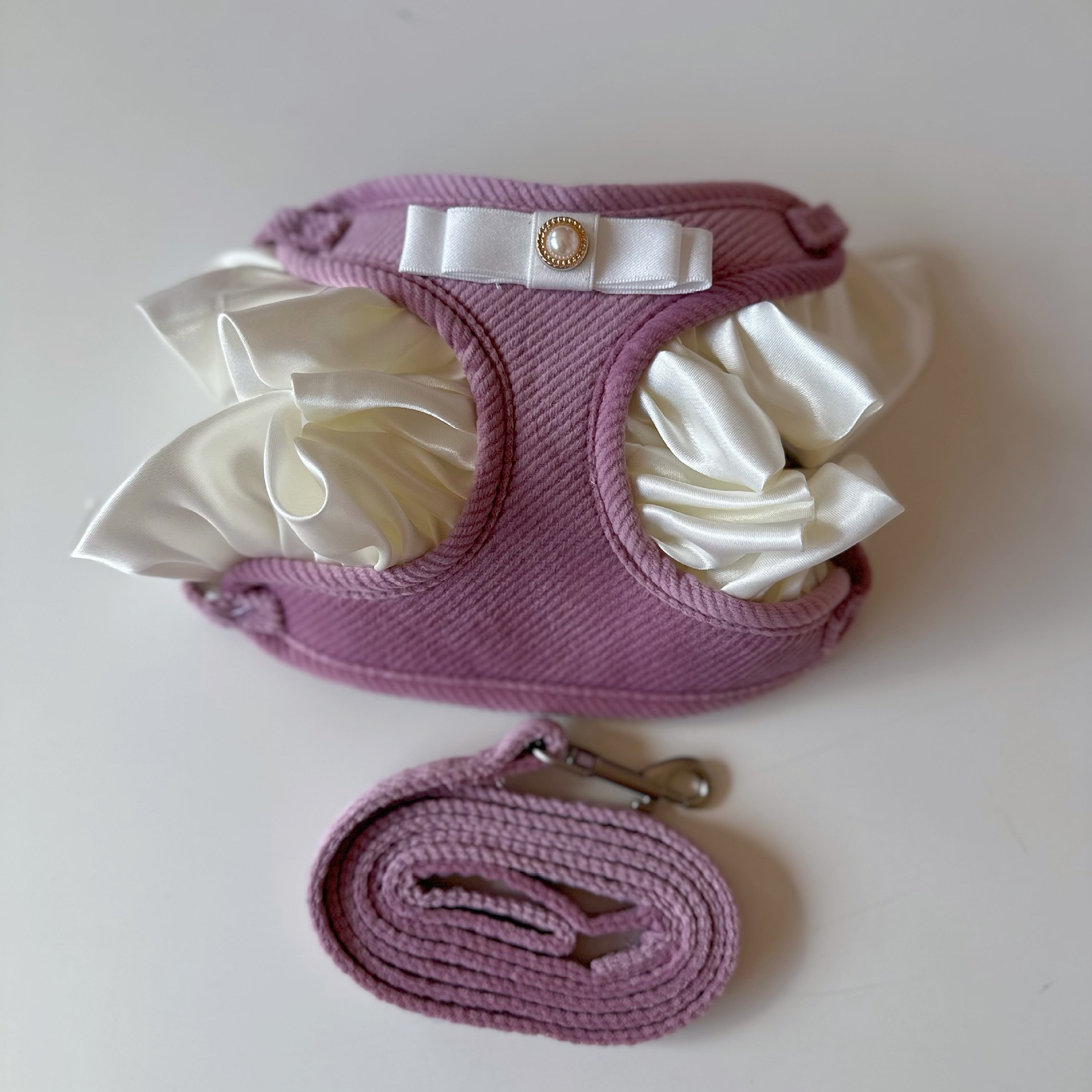 Guinzaglio per cuccioli in pizzo in stile coreano per Yorkshire Terrier, per passeggiate all'aperto, per cani e gatti_voghion.com