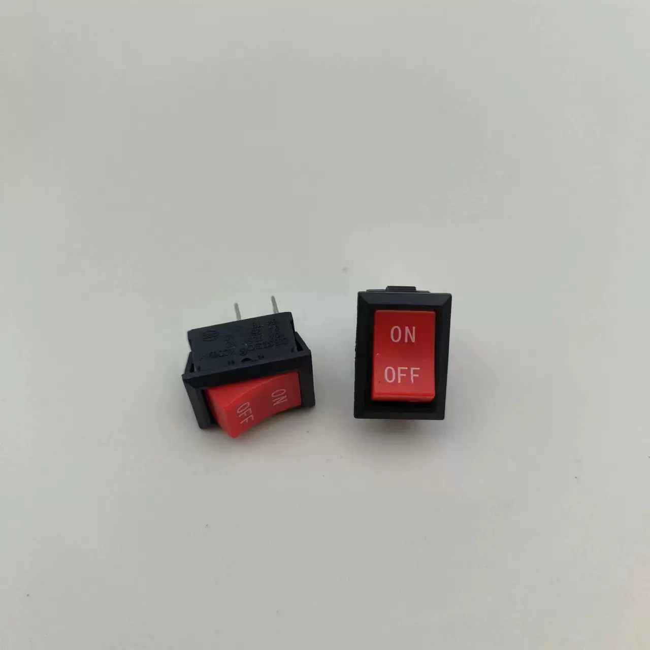 船形开关10*15船型开关2脚 两档带线焊线小翘板开关 KCD1电源开关