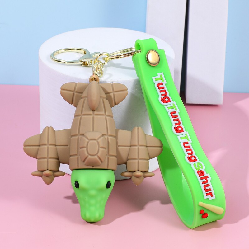 新しいクロスボーダー山と海の経典キーホルダー抽象的な形の木の棒人間の奇妙なキーホルダースクールバッグペンダントギフト卸売|undefined