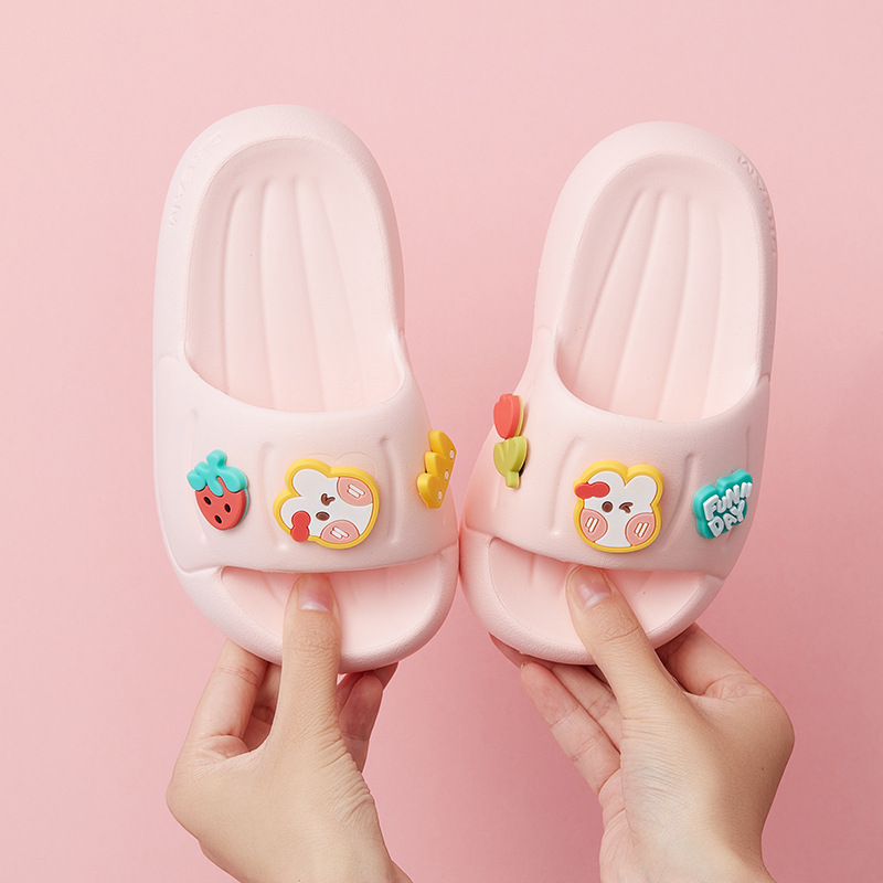 Summer children's slippers for girls at home non-slip baby slippers for boys kindergarten students cartoon cute wholesale