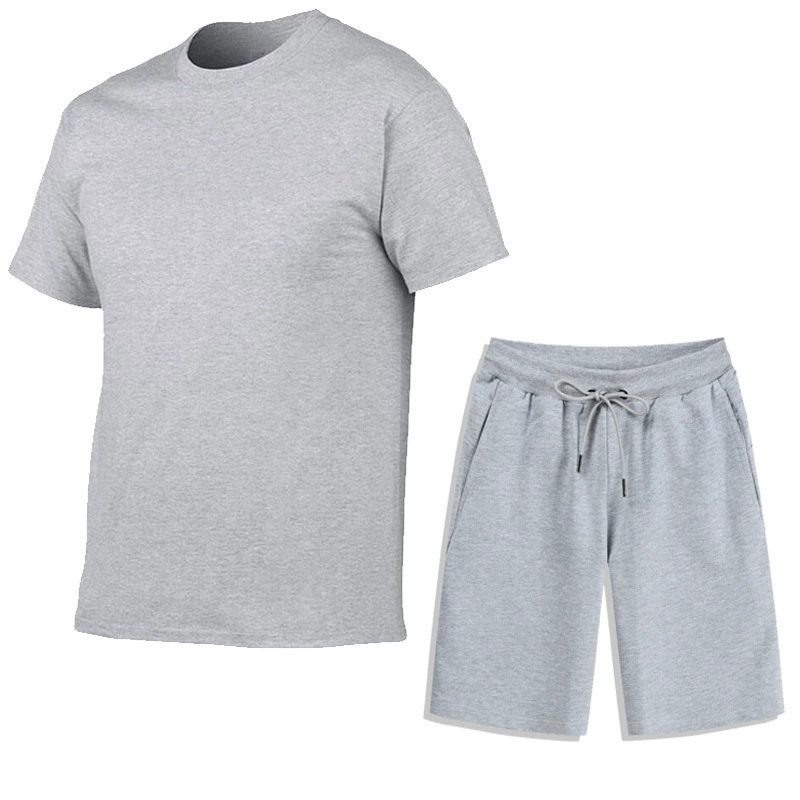 T-shirt, sports set for training, fashionable men's shorts for leisure