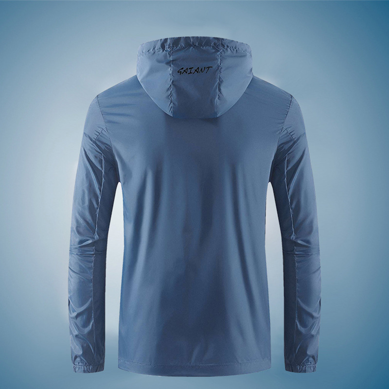 Ropa de verano protector solar anti-UV juvenil moda moda ultra delgada ropa de piel con capuz transpirable