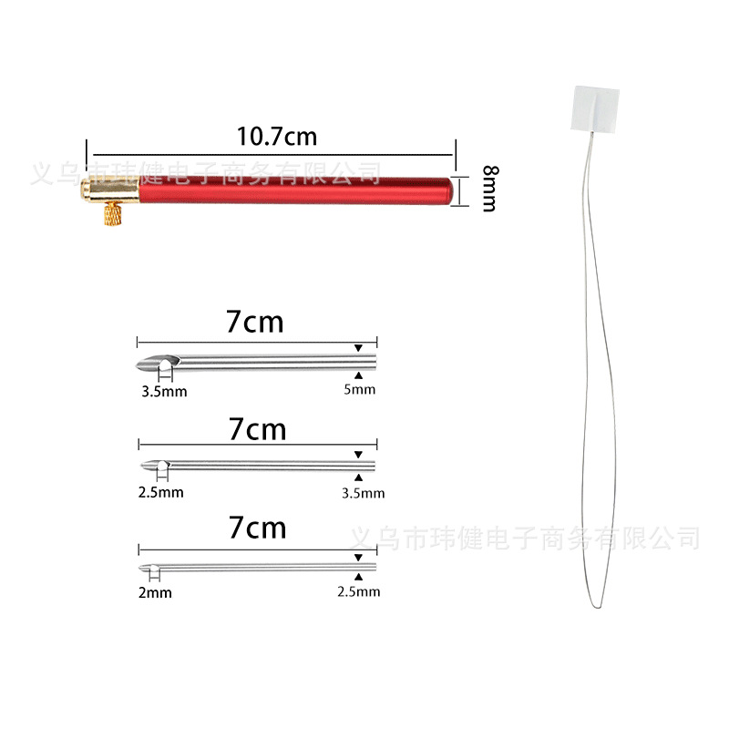 Nueva poke música flor aguja de bordado aguja 3-cabeza reemplazable cabeza bordado traje sello bordado aguja herramienta de bricolaje ventas directas de la fábrica