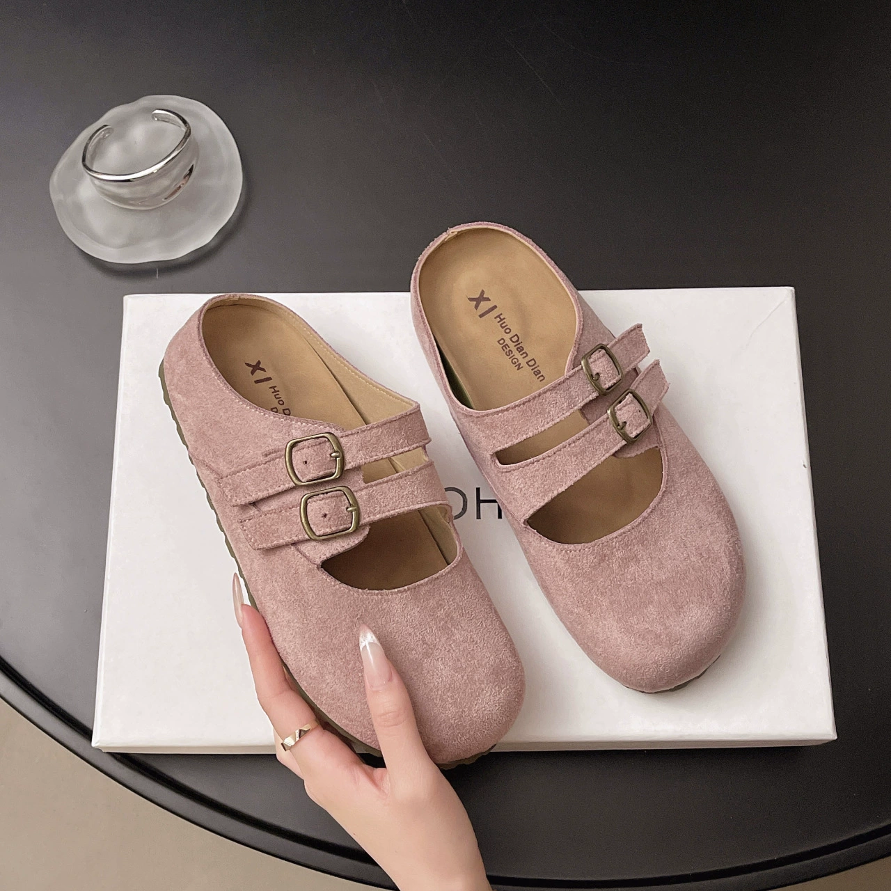Туфли Birkenstock, полутапочки, женские сандалии 2025 года, ленивые носят туфли Мэри Джейн.