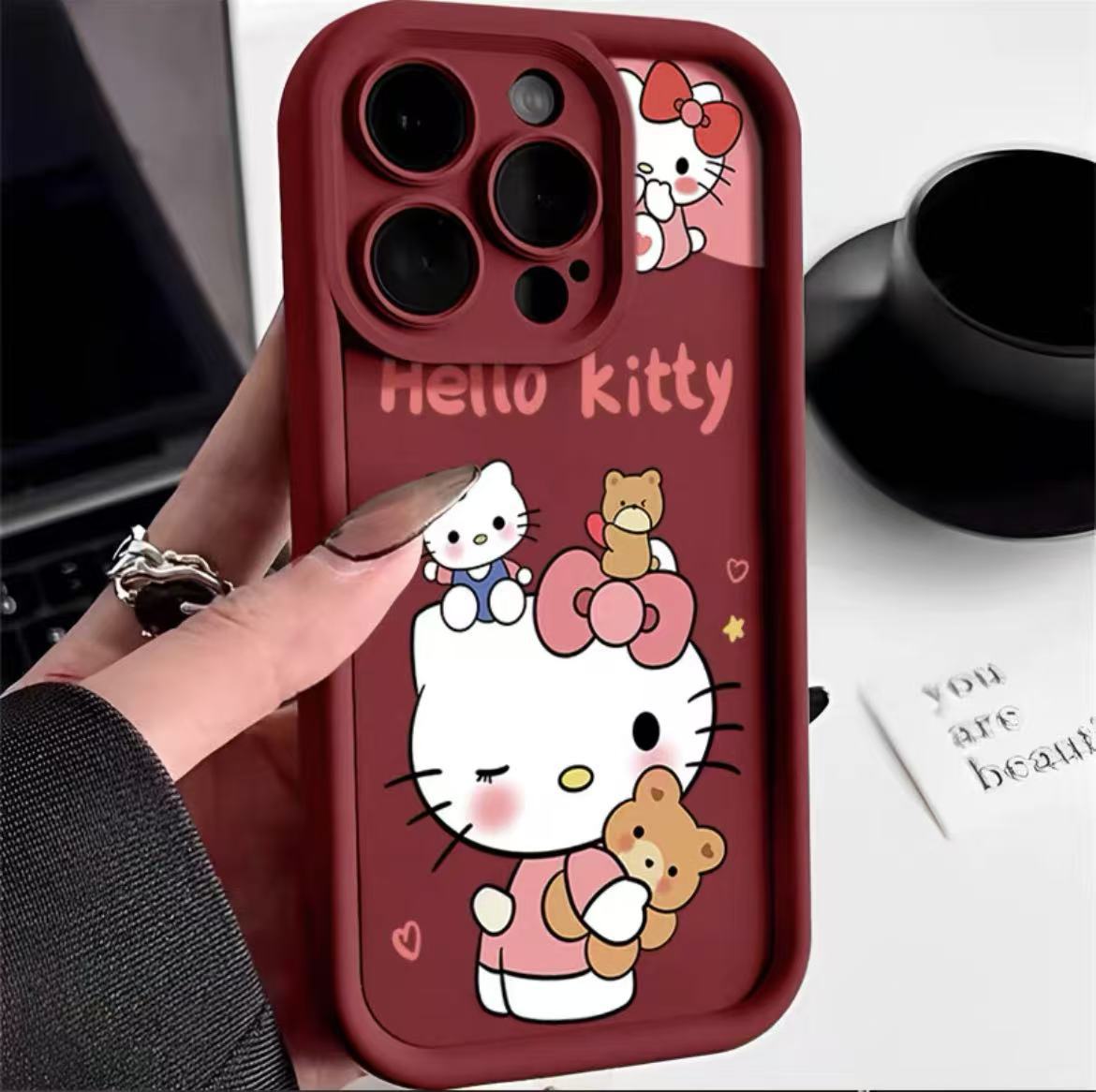 Funda linda para teléfono iphone16pro Apple 15 anti-caída 14 dibujos animados 13promax nuevo 12pro11