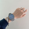 Square brand watch, high quality quartz watches, internet celebrity, simple and elegant design, Korean style