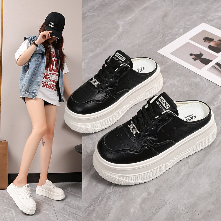 2025 Spring, Summer, Autumn and Winter New Women's Shoes, Women's Sneakers, Student Shoes, White Shoes, Low-Cut Round Toe Ribbons