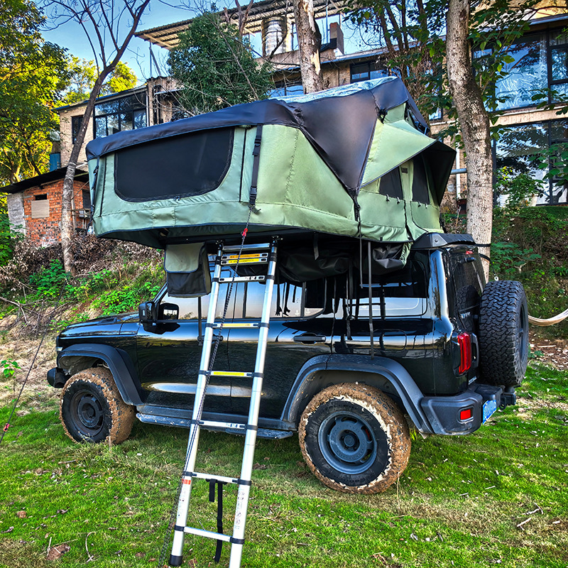 Soft-Top Car Roof Tent with Backrest, One-Touch Storage and Folding, Car-Mounted Camping Gear, Outdoor Rain-Proof Camping Essential