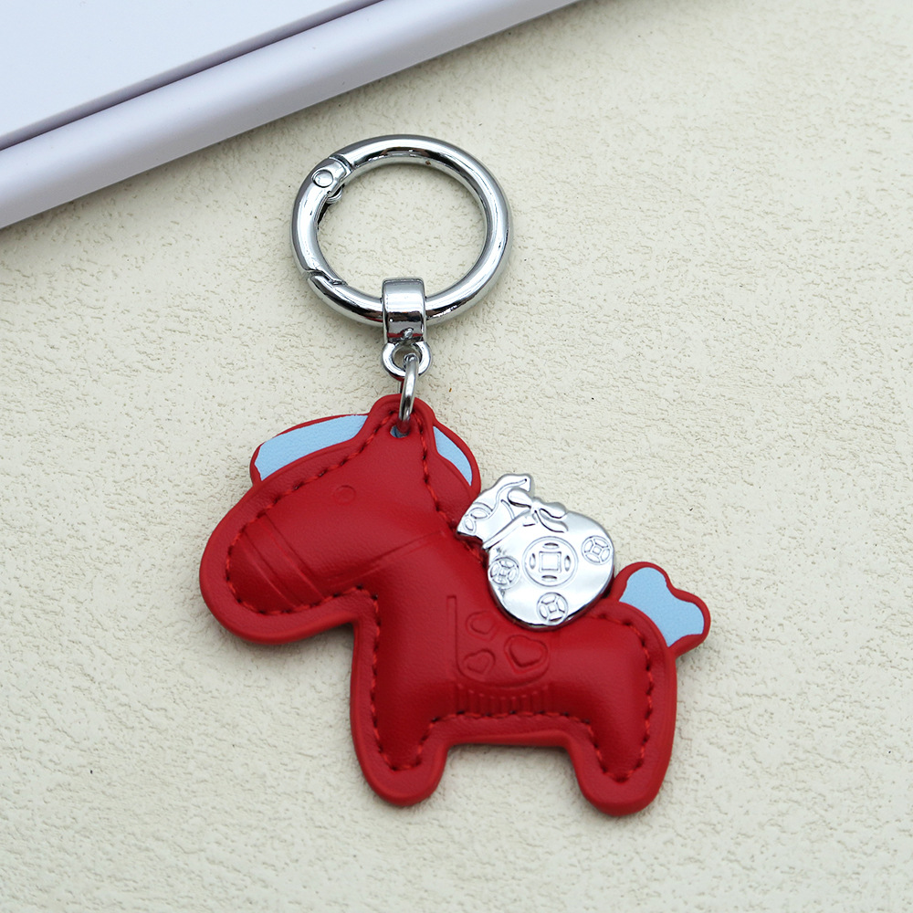 Creative keychain, cartoon pony, pendant