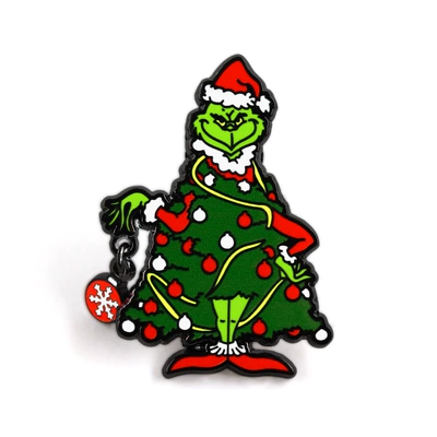 Grinch Christmas Tree Brooch: Yaxa sancaqları