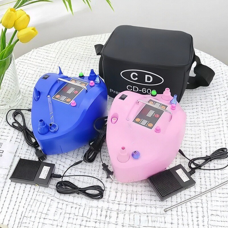 CD608定量电动充气泵 双层气球机打气筒定时双孔高端多功能充气机