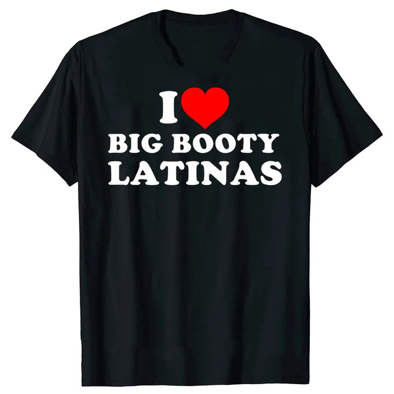 I Love Latins T-Shirt Summer Style Graphic Cotton Street Costume Short Sleeve Red Heart Funny Vintage Design Gift