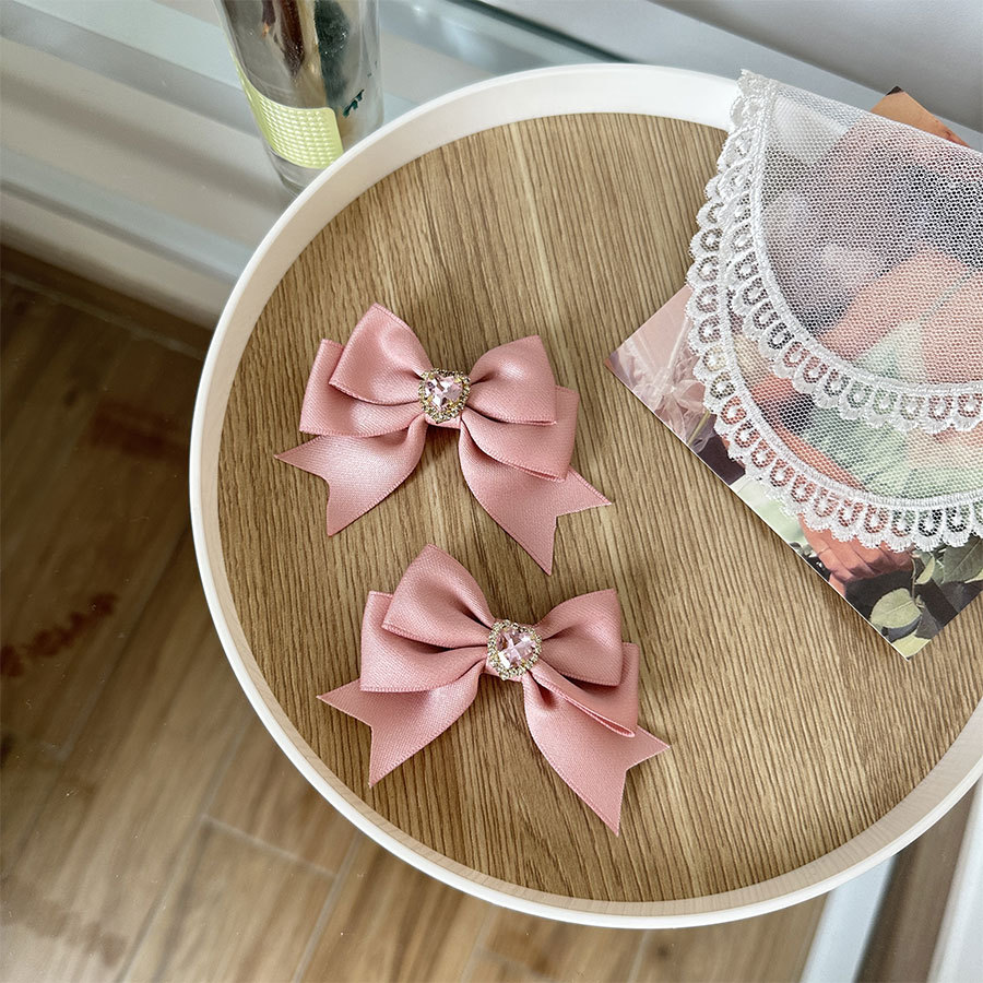 Women's Sweet Simple Style Bow Knot Cloth Hair Clip Hair Tie Brooches display picture 6