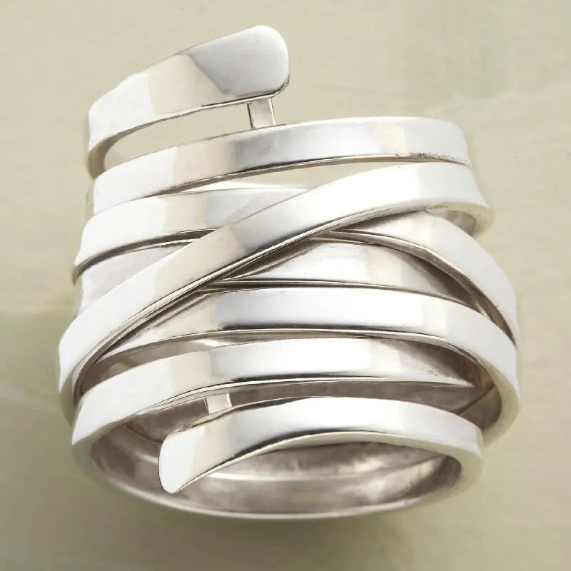 13g Weight Rings Classification 12, 5 Ring Size 1 Piece Quantity Holiday, Street Occasion Copper Material Geometric Pattern Women's Gender Plating Design Casual, Exaggerated, Lady Style Copper Plating Geometric Rings 12