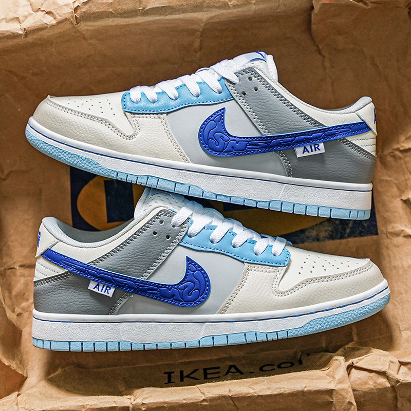 Nike official Putian shoes AJ men's shoes new sea salt blue air force one board shoes sports trend low casual shoes