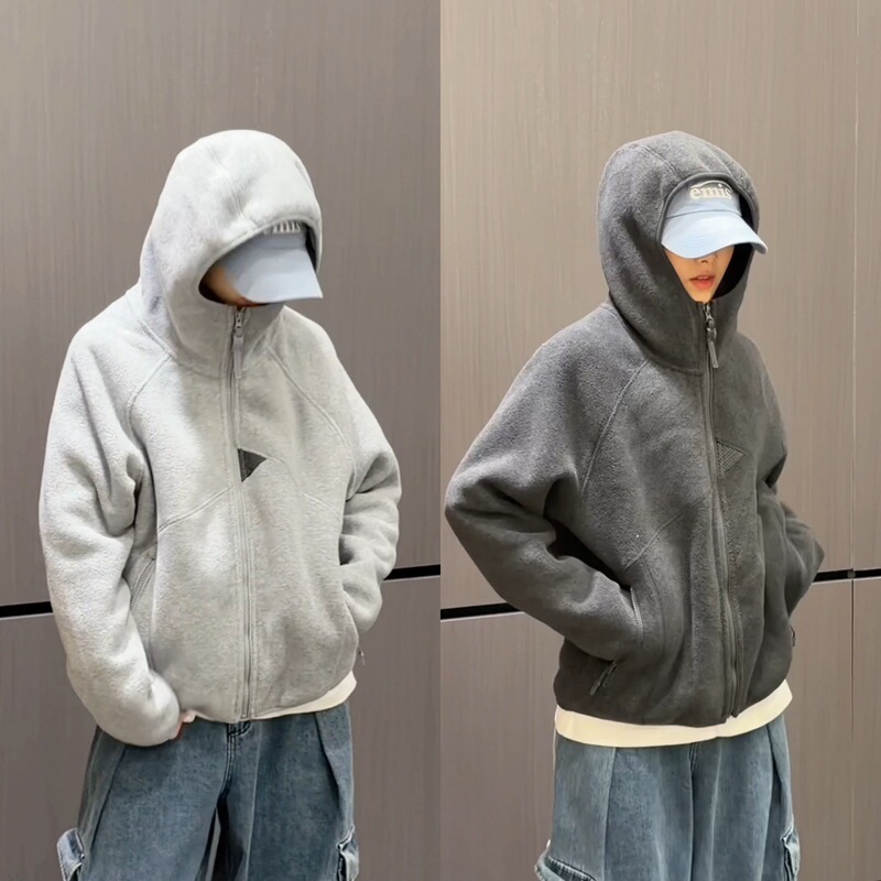 Autumn and Winter Popular Fashion New Thickened Polar Fleece Comfortable and Fashionable Loose Hooded Casual Men's Jacket Jacket