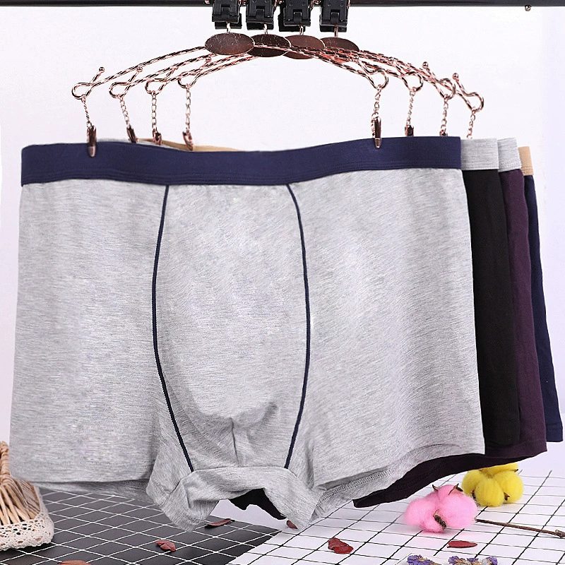 Modeman 4 пары модальных мужских трусов-боксеров плюс толстая и свободная версия, удобные трусы-боксеры со средней талией для полных мужчин