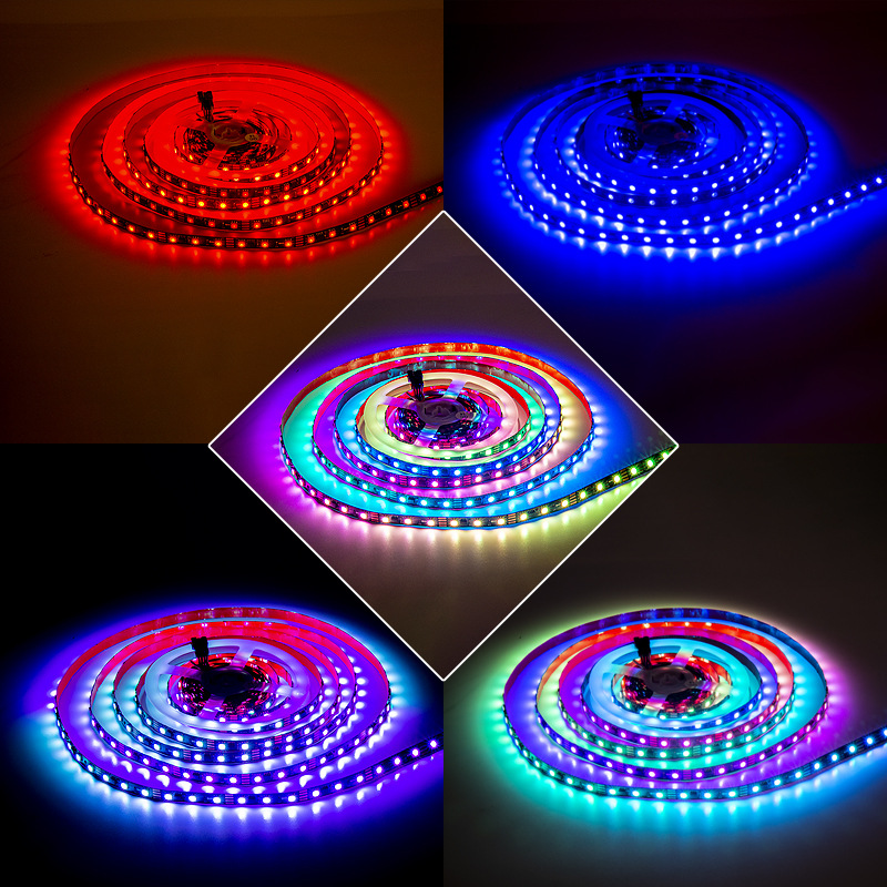 Customized waterproof LED light strip full color 5050RGB programming…