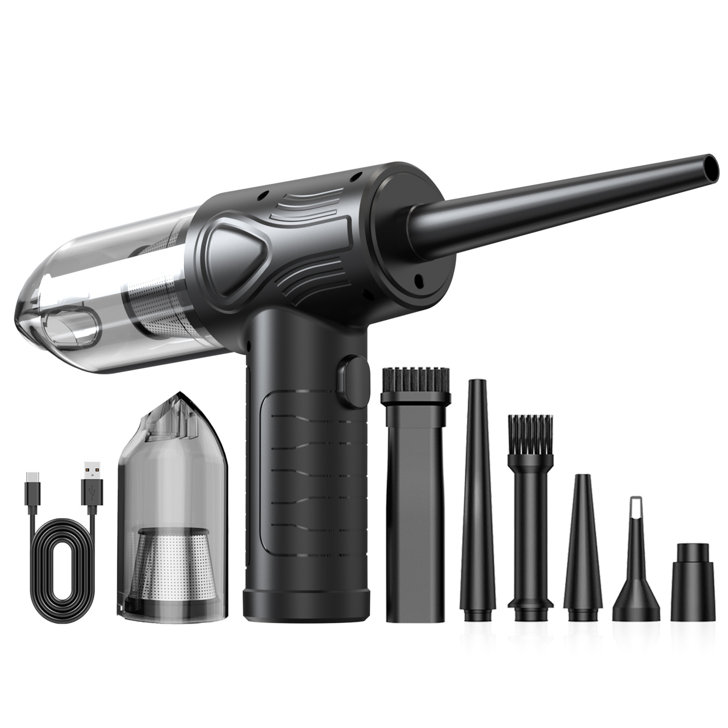 Nuevo coche inalámbrico colector de polvo portátil pistola de vacío de alta potencia de mano limpieza del hogar dos-en-uno soplador de polvo