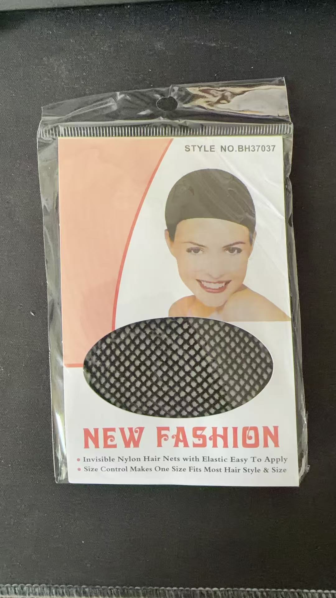 Fabricantes de comercio exterior al por mayor de alta elasticidad pelucina de cabello red cubierta de sombrero negro dos extremos accesorios de pelucina al por mayor