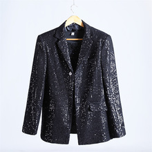 外贸男竖条纹男士礼服西装主持人夜店西服外套正装轻商务正装