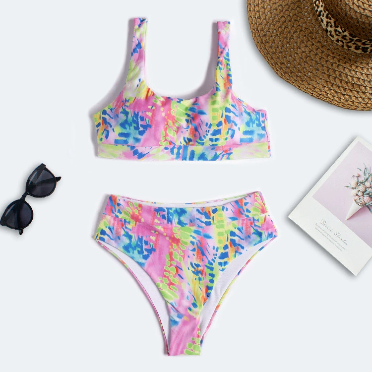 Swimwear, 2022 collection, European style, Aliexpress, high waist