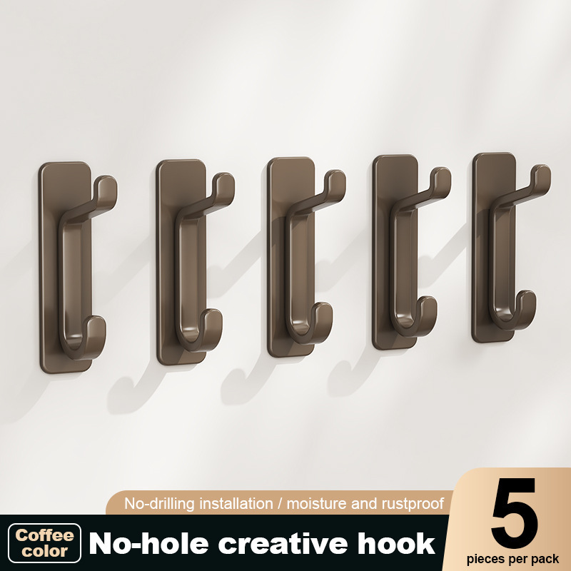 Colgante de pared gancho multifuncional gancho sin perforación percha de almacenamiento percha de dormitorio percha de puerta de baño percha de armario