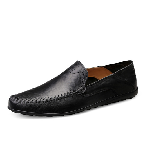 Men's Spring and Summer Breathable, Versatile, Thin Bean Pod Shoes, Loafers, Soft Sole, One-Piece Casual Shoes