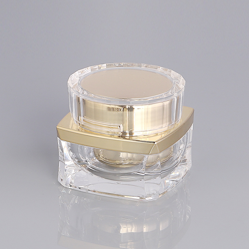 Botella de crema botella de crema facial botella de crema para los ojos botella de empaquetado cosmético acrílico de alto grado sub-botella 5g10g15g30g50g