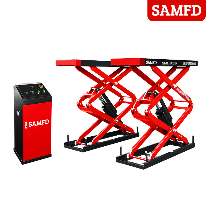 Montacargas de cizalla pequeña tipo tijera plataforma elevadora oculta para automóvil mantenimiento de automóviles plataforma elevadora hidráulica