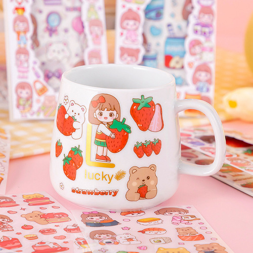 Instagram Journal Sticker Set for Kids - Cute Cartoon DIY Notebooks Decorative Small Pattern Sticker Pack for Wholesalers