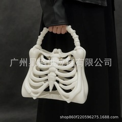 跨境 printed skeleton bone bag 骨制包装饰
