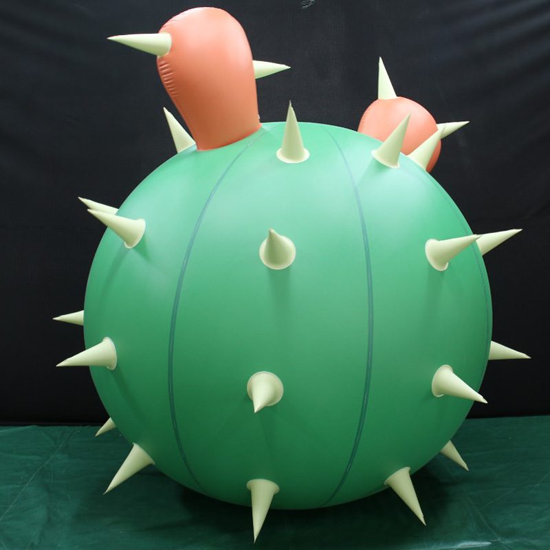 充气仙人掌卡通气模美陈ip公仔定 制商场户外大型龙年吉祥物人偶