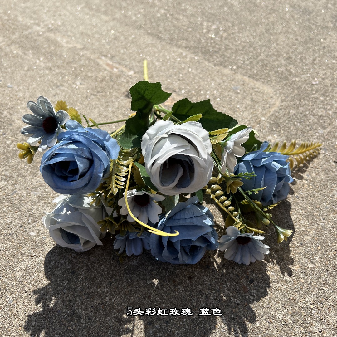 5 tenedor Arco Iris Rosa Azul