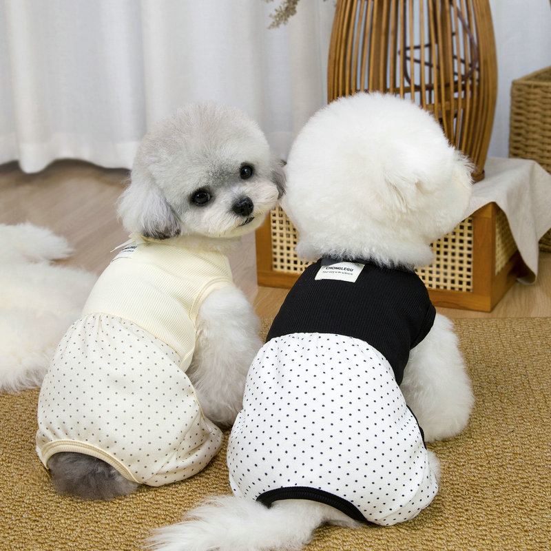 宠物狗狗四腿裤小狗居家服高弹舒适猫咪衣服春夏新款26豆丁四腿裤