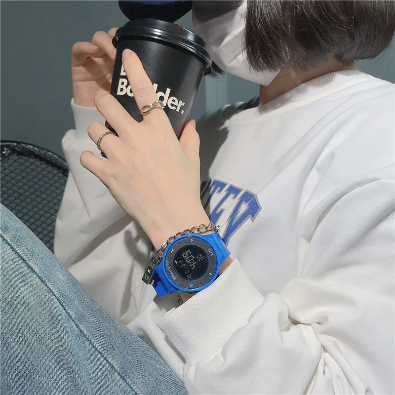 Brand cute electronic trend fashionable men's watch for men and…